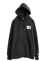 【お得なクーポン配布中!】 ノースフェイス フルジップ スウェット フード パーカー レディース L / The North Face アウトドア トレーナー 裏起毛 ワンポイント 濃灰