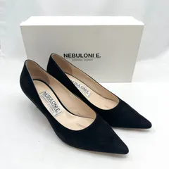 【未使用美品】NEBULONI E パンプス　レザー　黒　ポインテッドトゥ　38 viajero-chocolat_nebulonie-c