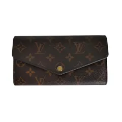 良品 LOUIS VUITTON ルイヴィトン モノグラム ポルトフォイユサラ ロングウォレット 箱付き M60531 ブラウン  レディース 古着 中古 USED