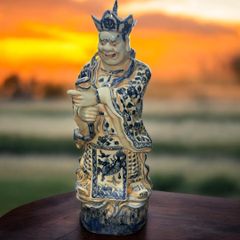 某有名骨董市買入 中国 貴人 龍 染付 大明宣徳年製 中国美術 賢人 武人 中国漢人 中国雑貨 陶器 希少