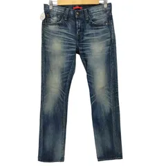 レッドカード REDCARD ボタンフライ ユーズド加工 ストレート デニムパンツ メンズ  30
