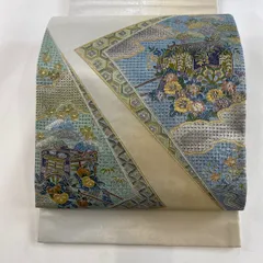 日本郵便O0113 未使用品 逸品 粋 金彩 螺鈿 正絹 袋帯