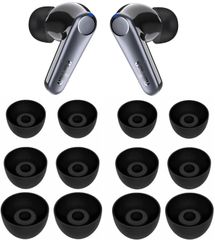 【特価商品】A-Pcas イヤーピース EarFun Air Pro 3イヤホン用 イヤーピース Ear fun Free Pro 3 イヤホン用 イヤーチップ Ear fun Air Sイヤホン用 イヤーピース シリコン製 S/M/L 6ペア ブラック 53