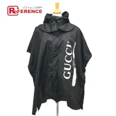 最終値下げ　GUCCI  グッチ　ポンチョ　　ブラックMサイズ GUCCI(グッチ) ポンチョ・ケープ(レディース) - 海外通販のBUYMA