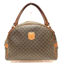 セリーヌ マカダム オールドセリーヌ PVC ブラウン バッグ ハンドバッグ レディース