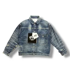 参考上代110000円 未使用品 eYe JUNYA WATANABE MAN × New Manual 綿セルヴィッチデニム製品加工Wネームデニムジャケット Gジャン アイジュンヤワタナベマン ニューマニュアル WN-J924 インディゴ M 87169A6のサムネイル