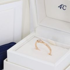 ITP6EKELEX5W 4℃ ヨンドシー K18PG ダイヤリング 1.9g 111741143101 #8  