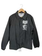 バウンティーハンター　BOUNTY HUNTER　コーチジャケット　ブラック　M HIDE AND SEEK - HS×BH TEAM JACKET (BLACK/BANDANA) / バウン