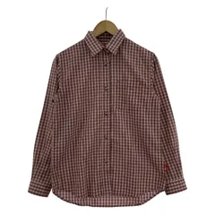 THE NORTH FACE ザ・ノースフェイス チェック長袖シャツ sizeM/レッド