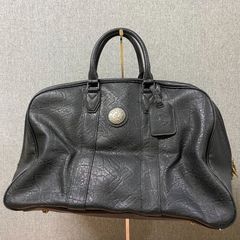 Vintage ホース柄 レザー エンボス ボストンバッグ - メルカリ
