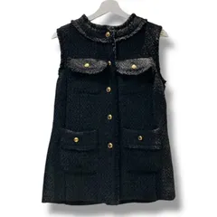 basement online ベースメントオンライン ツイード ジレ オケージョン きれいめ 金ボタン レディース 秋 ゴーゴー古着マルイ草加店120