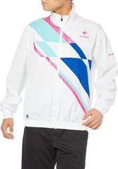 【新品】le coq sportif（ルコック）メンズ レディース ユニセックス ネオヘリテージ ジャケット テニスウェア スポーツウェア サンスクリーン ストレッチ 吸汗速乾 長袖　ホワイト QTUTJK01-WHT