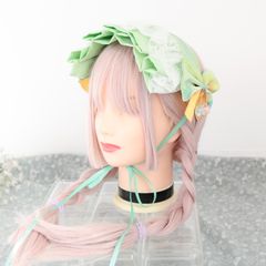 ヘッドドレス　【浅緑×スター】