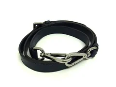 ■新品■未使用■ PRADA プラダ レザー バッグ用 ショルダーストラップ 斜め掛け 肩掛け レディース ネイビー系 FH4020