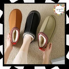 ムートンブーツ レディース ボアシューズ キャメル 暖かい ファーシューズ 厚底 もこもこ スリッポン モカシン 歩きやすい フラット カジュアル 秋冬 防寒 裏起毛 アンクルブーツ 冷え対策 足元暖かい 履きやすい 疲れない 80DUSHI-003