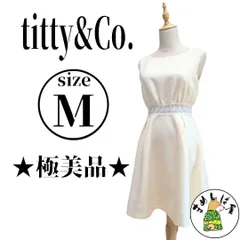 titty&Co. ティティアンドコー【M】ドレスワンピース 膝丈 レース生地