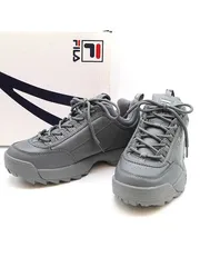 Graphpaper×FILA グラフペーパー×フィラ Disrupto ローカットスニーカー グレー 28cm MSS19021-001のサムネイル