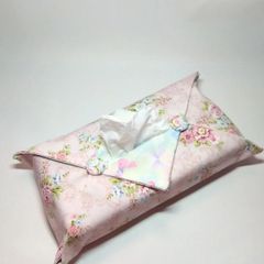 ボックスティッシュカバー　花柄