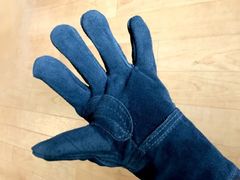 CAPTAIN STAG アウトドア 牛革手袋 左右一組
