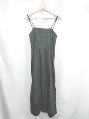 ◇ ⊂ Aunt Marie's アントマリーズ ロング キャミワンピース サイズF ブラック レディース E  【1502180011467】