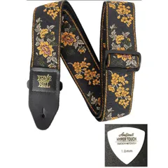 ERNIE BALL アーニーボール ストラップ EB 5363 TANGERINE BLOSSOM JACQUARD STRAP ★ピック付き 【ゆうパケット】※日時指定非対応・郵便受けにお届け