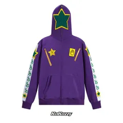 【希少デザイン】カカジー☆ルカリオジップアップパーカー 人気XL スカイブルー KaKazzy】ルカリオ フルジップ パーカー 男女着用可 ユニ