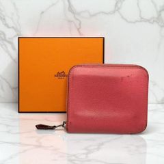極美品✨エルメス アザップコンパクト シルクイン コインケース ピンク