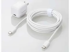 【新品・5営業日で発送】ELECOM エレコム AC充電器／USB-C×1／ケーブル付／2.5m／ホワイト(MPA-ACCP8230WH)