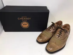 ◆JOSEPHCHEANEY ドレスシューズ ブラウン系 5 1/2サイズ シューズ ジョセフチーニー ウィングチップ 中古◆9085★のサムネイル