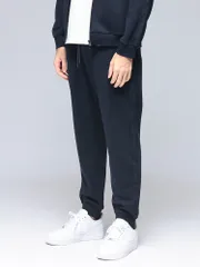 EMPORIO ARMANI (エンポリオアルマーニ) 裏フリース サイドライン ウエストコード パンツのサムネイル