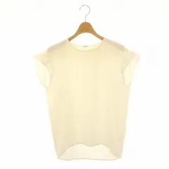 アデル クチュリエ adele couturier Restock Frill Sleeve Tops トップス カットソー ノースリーブ ストレッチ 白 ホワイト /ES ■OS