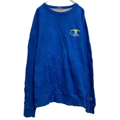 champion ロゴスウェット トレーナー チャンピオン XL ブルー ビッグサイズ プルオーバー 裏起毛 古着卸 アメリカ仕入 a703-5140