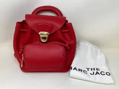 ◆MarcJacobs マークジェイコブス ミニリュック バックパック 赤 レッド レザー M0016608 保管袋付き 中古◆12762