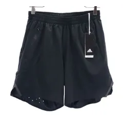 未使用 アディダス スポーツ ショートパンツ L ブラック系 adidas ロゴ メンズ 【中古】  【220510】