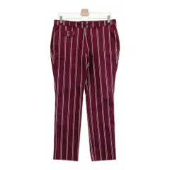 サイズ：85 LECOQ GOLF ルコックゴルフ  ストレッチパンツ ストライプ柄 レッド系 [240101334281] ゴルフウェア メンズ ストスト