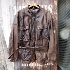 極美品 ベルスタッフ ライダース ロゴプレート チェック 牛革 コーデュロイ 茶 センテナリー アウトロー プロ | モトーリモーダ公式オンライン