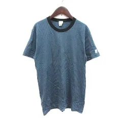 モスキーノ MOSCHINO Tシャツ カットソー 半袖 ラウンドネック ボーダー M 青 ブルー /CTのサムネイル