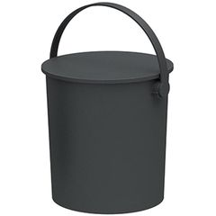 JEJアステージ(JEJ Astage) 座れるバケツ フェルマー ブラック 20L 日本製 インテリア雑貨 おもちゃ収納 アウトドア 耐荷重150kg 幅37×奥行33.5×高さ33.3cm 1