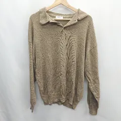◇ ⊇ epnok エプノック 長袖 ニットシャツ サイズM ブラウン系 メンズ E  【1410100040179】のサムネイル