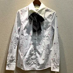 グッチ！Gucci!リボン付きビジューシャツ ホワイトシャツ　未使用品 中古・古着通販】GUCCI (グッチ) 長袖シャツ GUCCI（グッチ