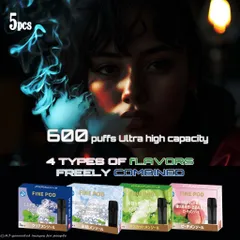 電子たばこ ドクタースティック type X 互換フレーバーカートリッジ5個⭐⭐徹底した液漏れ対策の実施⭐のサムネイル