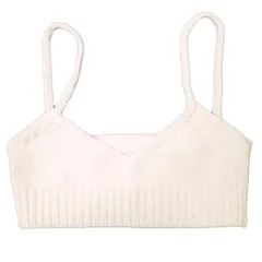 新品 JOURNAL STANDARD relume ジャーナルスタンダード レリューム 3G テンジク KNIT BRA TOP ニットブラトップ 17080462812030 Free ナチュラル ニット キャミソール トップス g21278