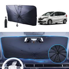 Persevere 2026改良式 車用サンシェード ホンダ フリードhonda freed 2代目 GB5 GB6 GB7 GB8型 2016年9月～ 傘型 中棒無し フロントガラス ワンタッチ傘サンシェード   車  車用日除けカバー 紫外線対策