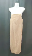 ◇ emmi バックファスナー フェミニン 無地 ノースリーブ ロング ワンピース サイズ0 ライトブラウン レディース E 【1308290056295】
