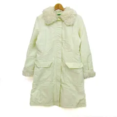 ユナイテッドカラーズオブベネトン 中綿ブルゾン ジャケット コットン100%  イタリア製 レディース Mサイズ クリーム BENETTON 【中古】