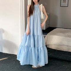 TOCCA ネイビー レース ノースリーブ ワンピース - メルカリ