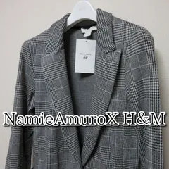 【送料無料★匿名配送★新品】Namie Amuro 安室奈美恵 H&M コラボ 第二弾 チェックジャケット グレー サイズ34 /千鳥格子