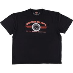 古着 ハーレーダビッドソン Harley-Davidson ドクロ柄 スカル柄 モーターサイクル バイクTシャツ メンズXL相当/eaa568106