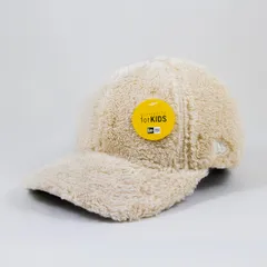 【ニューエラ正規品】KIDS 子供用 ニューエラ 帽子 キャップ Youth 9TWENTY Mink Fleece ミンクフリース ライトベージュ(商品番号：14325204)
