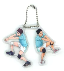 【中古】キーホルダー 及川徹＆岩泉一 ミニキーホルダーセット 「くじラック ハイキュー!! ～レシーブ～」 J賞
